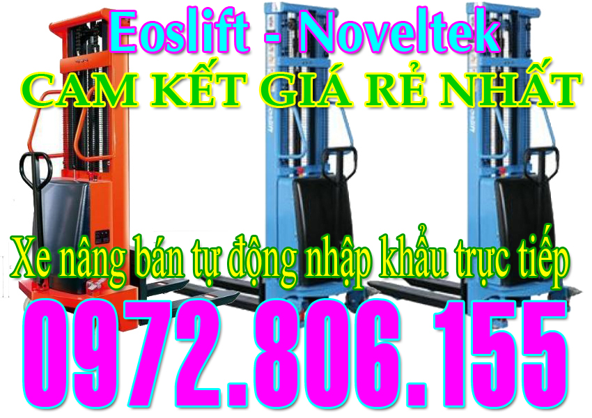 Xe nâng tay bán tự động